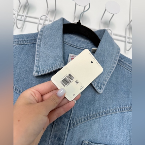 NEW Women’s LEVI'S Louisa Short Sleeve Denim Dress Size XS - Picture 3 of 5